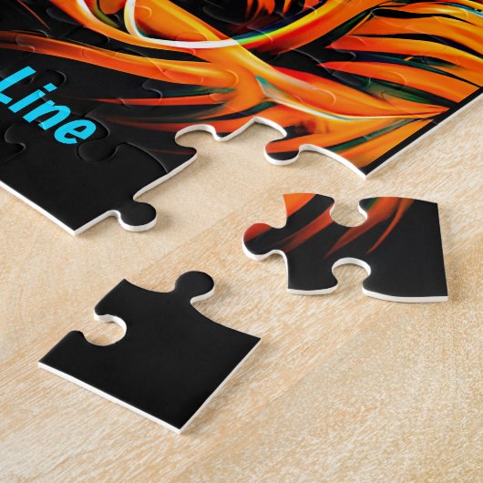 Puzzle Ajouter le texte de nom, écouteurs Aqua Orange Neo (Côté)