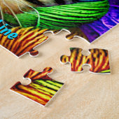 Puzzle Ajouter Le Texte Du Nom, Les Chatons Jouer Du Fil (Côté)