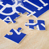 Puzzle Ajouter n'importe quel nom, nom collage En bleu &  (Côté)