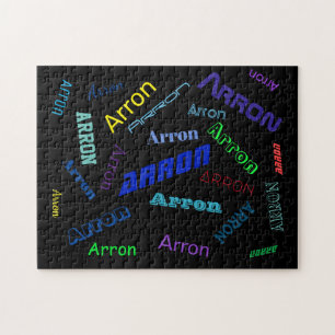 Puzzle Ajouter n'importe quel nom ou mot Multicolore