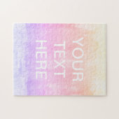 Puzzle Ajouter un Modèle de texte | Artwork de dégradé co (Horizontal)