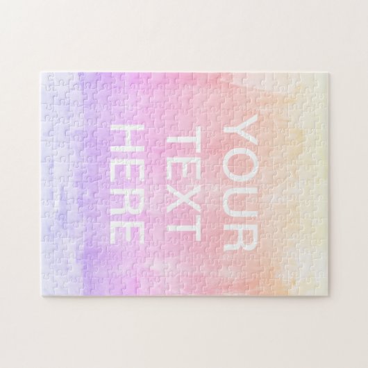 Puzzle Ajouter un Modèle de texte | Artwork de dégradé co (Horizontal)