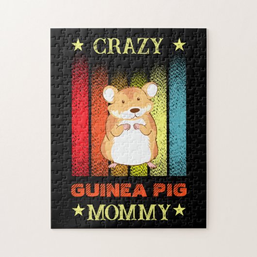 Puzzle Ajouter un nom Modifier le texte Crazy Guinée Pig (Vertical)