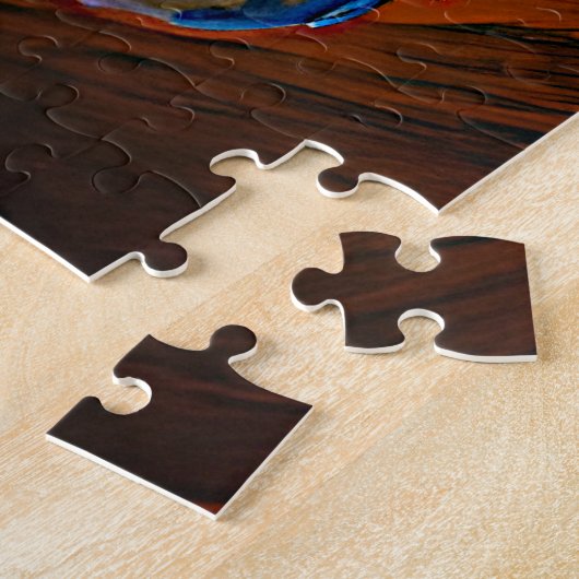 Puzzle Ajouter un nom Texte, Chat drôle avec Pizza (Côté)