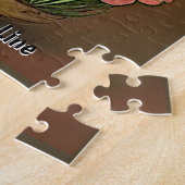 Puzzle Ajouter un nom Texte, mignonne adorable Kitten Bas (Côté)