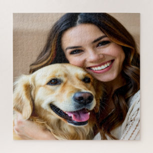 Puzzle Ajouter une photo de Golden Retriever Personnalise