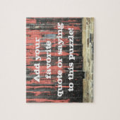 Puzzle Ajouter Votre Devis Dire Phrase Grange Bois Famill (Vertical)