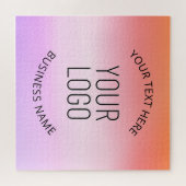 Puzzle Ajouter votre logo | Couleurs dégradées du coucher (Horizontal)