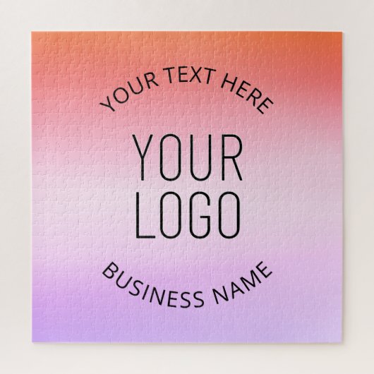 Puzzle Ajouter votre logo | Couleurs dégradées du coucher (Vertical)