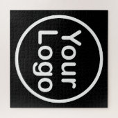 Puzzle Ajouter votre propre logo | Arrière - plan noir (Horizontal)