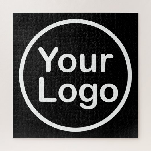 Puzzle Ajouter votre propre logo | Arrière - plan noir (Vertical)