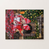 Puzzle Ajouter votre propre message photo Noël (Horizontal)