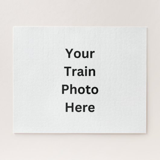 Puzzle Ajouter votre propre photo de train (Horizontal)