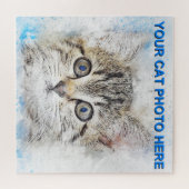 Puzzle Ajoutez facilement votre photo de chat (Horizontal)