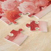 Puzzle Akita avec des Roses - Saint-Valentin (Côté)