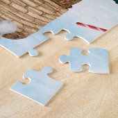 Puzzle Akita Chien dans la neige Maison de Chien de Noël (Côté)