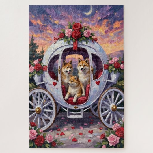 Puzzle Akita Saint-Valentin (Vertical)