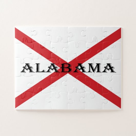 Puzzle Alabama et drapeau 11x14 jpcnt 30pc (Horizontal)