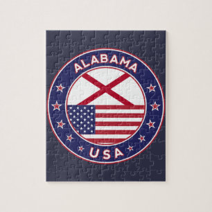 Puzzle Alabama, États-Unis, T-shirt Alabama, Alabama