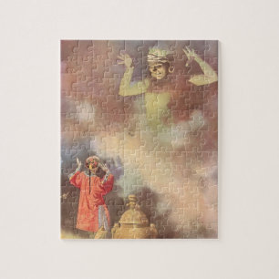 Puzzle Aladdin et le Génie de la Lampe Vintage, Godwin