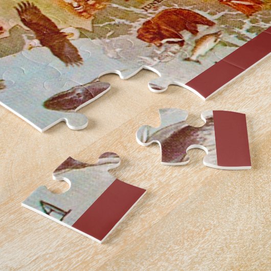 Puzzle Alaska Illustrated Postcard 11x14 (Côté)