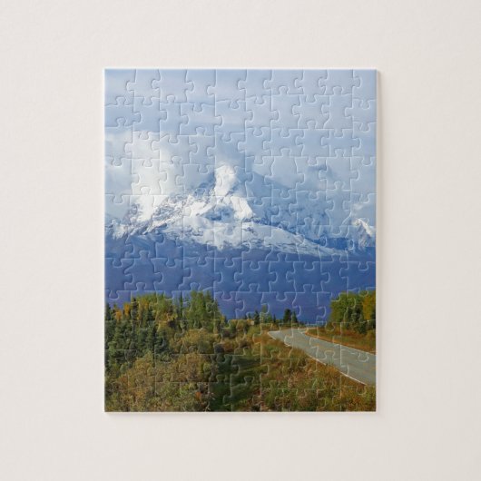 Puzzle Alaska Mountains Tree Nature Forest Destinée Saiso (Vertical)