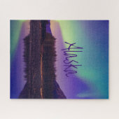 Puzzle Alaska Northern Lights Mountains Lake (Horizontal)