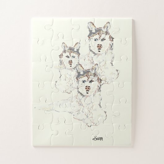 Puzzle " Alaskan Husky (Vertical)
