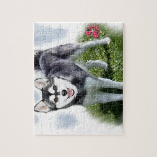 Puzzle Alaskan Klee Kai Art (Vertical)