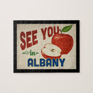 Puzzle Albany New York Apple - Vintage voyage