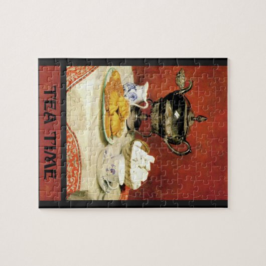 Puzzle Albert Samuel Anker ~ Tea Time Postcard (Horizontal)