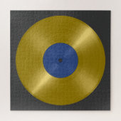 Puzzle Album Gold Vinyl Record (Horizontal)