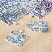 Puzzle Albuquerque map painting (Côté)