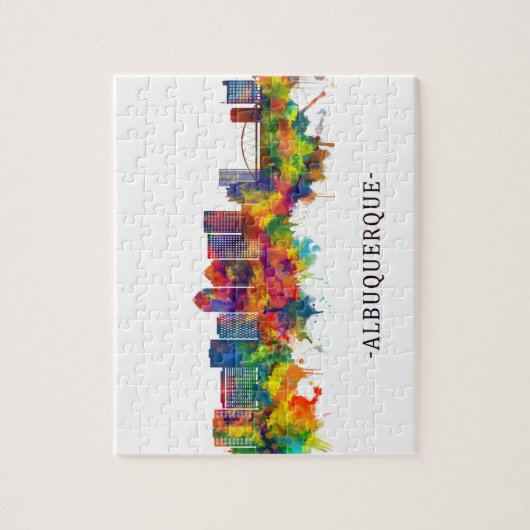 Puzzle Albuquerque New Mexico Skyline (Vertical)