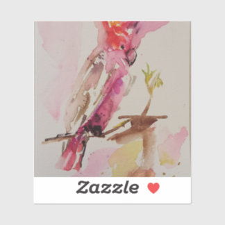 Puzzle alegría cacatúa de acuarela sticker