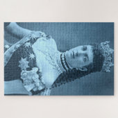 Puzzle Alexandra de Danemark en bleu (Horizontal)