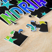 Puzzle "ALEXANDRIE" Prénom, Amusez-vous "Joyeux Anniversa (Côté)