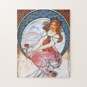 Puzzle Alfons Mucha : Muse de la peinture
