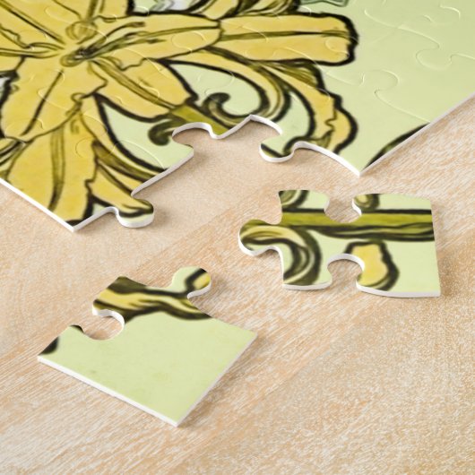 Puzzle Alfonse Mucha Art Nouveau Lily motif (Côté)