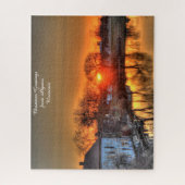 Puzzle Algoma Wisconsin. Salutations de Noël Jigsaw Puzzl (Vertical)