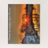 Puzzle Algoma Wisconsin. voeux de Noël (Vertical)