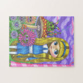 Puzzle Alice au pays des merveilles, Caterpillar, Fleurs  (Horizontal)