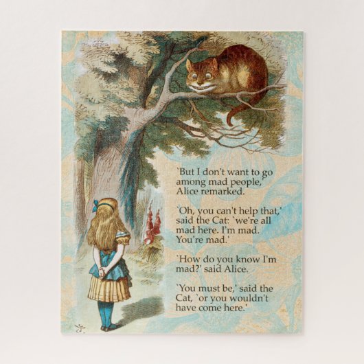 Puzzle Alice au pays des merveilles Cheshire Cat Mad (Vertical)