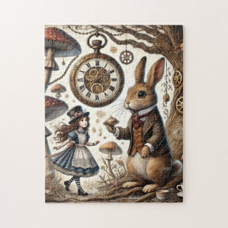 Puzzle Alice au pays des merveilles lapin blanc