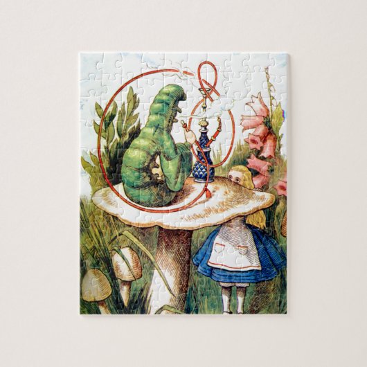 Puzzle Alice et Caterpillar au pays des merveilles (Vertical)