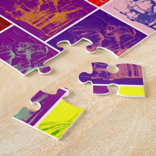 Puzzle Alice finding a little door pop art (Côté)