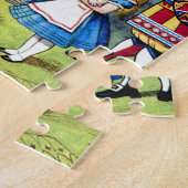 Puzzle Alice rencontre la reine des coeurs au pays des (Côté)