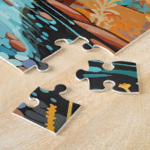 Puzzle Alice Springs Australie Travel Art Vintage (Côté)