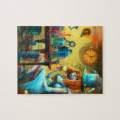 Puzzle Alice Steampunk créant des potions dans un laborat (Horizontal)