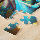 Puzzle Alice Steampunk créant des potions dans un laborat (Côté)